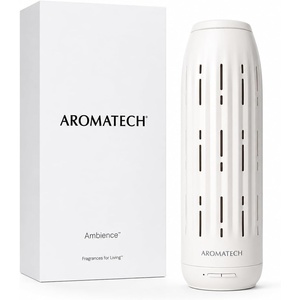 image:imageAromaTech Ambience Scent Diffuser  Waterless ColdAir Diffuser for Essential Oils Bluetooth App Control Up to 1000 Sq Ft Home Hotel amp Spa  CharcoalWhite Stone